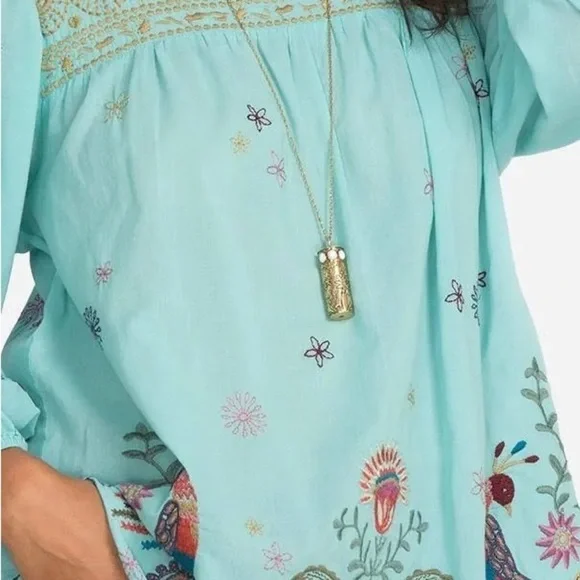 Johnny Was heavily embroidered “Lucy” artesian blouse NWT - Picture 6 of 16